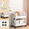 Space Efficient Storage Rack Multi-Layers Mobile Storage Rack Double Layers Handcart  Kitchen