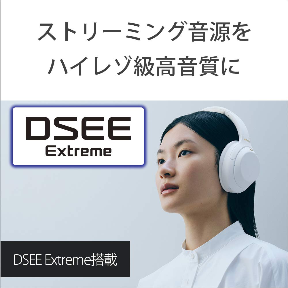 Sony WH-1000XM4 Wireless Noise Cancelling Headphones Silent White LDAC Bluetooth Hi-Res 30H 360 Reality Audio Certified
