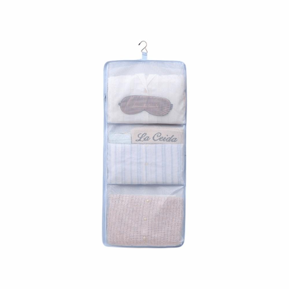 Foldable Hanging Clothes Organizer Mesh Pockets Wardrobe Organizer Closet Organization