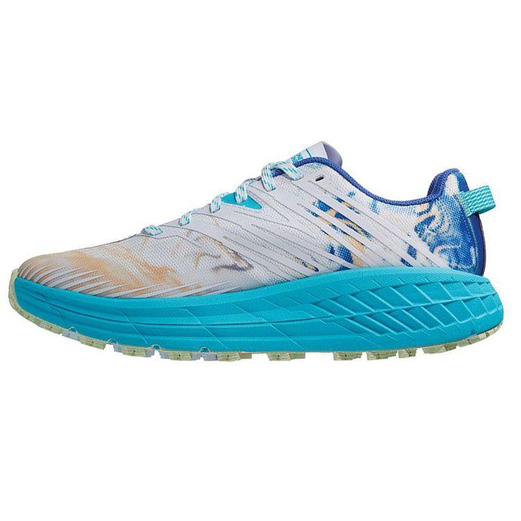 

HOKA One One Speedgoat 4 Wide Нескользящие Прочные Легкие Низкие Кроссовки для Бега Мужские Кроссовки для Бега Бело-Синие 1106528-TGT 44