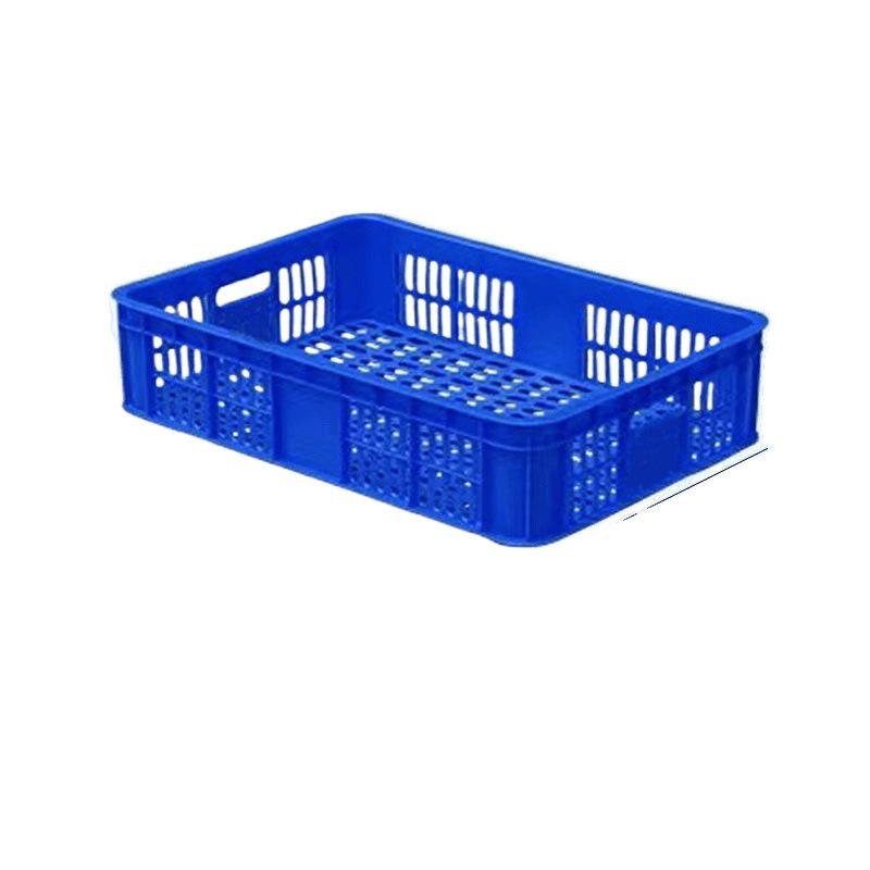 Extra Large Rectangular Plastic Storage Crate for Fruits, Vegetables, Bean Sprouts, and Eggs