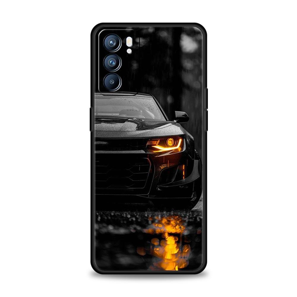 Super Car Sport Phone Case For Oppo Reno8 Reno7 Reno6 Pro A54 5G Find X6 X5 A53 A52 A9 A15 A95 A17 A16 A76 A74 A57 A31 Cover