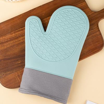 Anti-Scalding Thickened Kitchen Baking Special High Temperature Resistant Oven Silicone Insulation Gloves