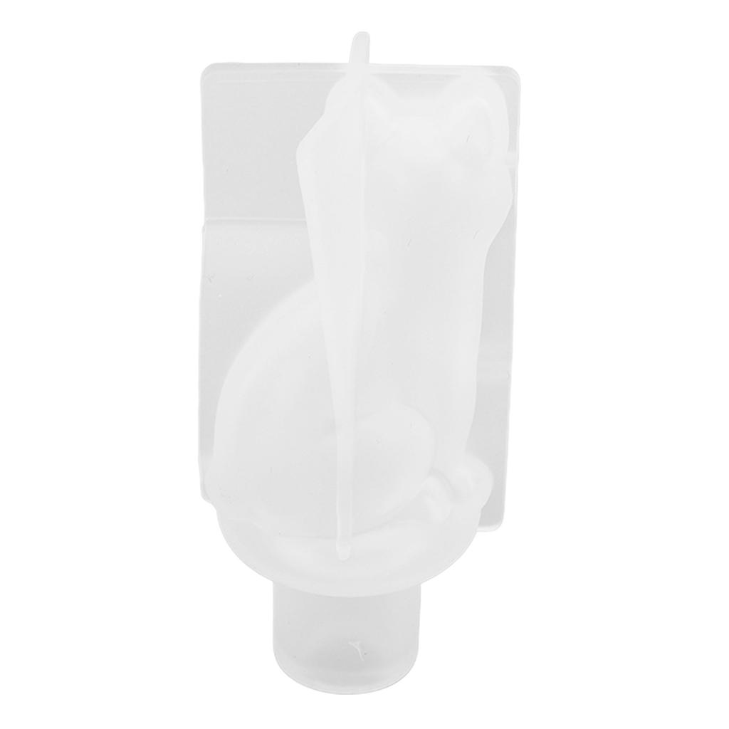 Forma na zátku na víno DIY Tvar kočky Silikonový materiál Opakovaně použitelná Dekorativní Snadné vyjímání Láhev na víno