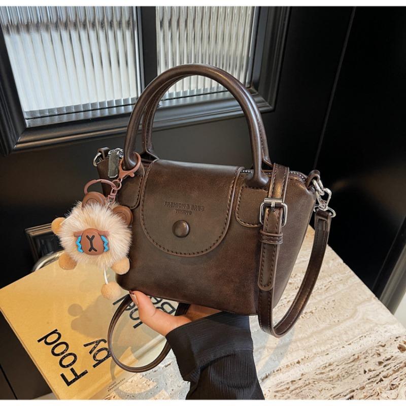 

Premium bag women s new versatile retro fashion portable work commuter bag темно-коричневого