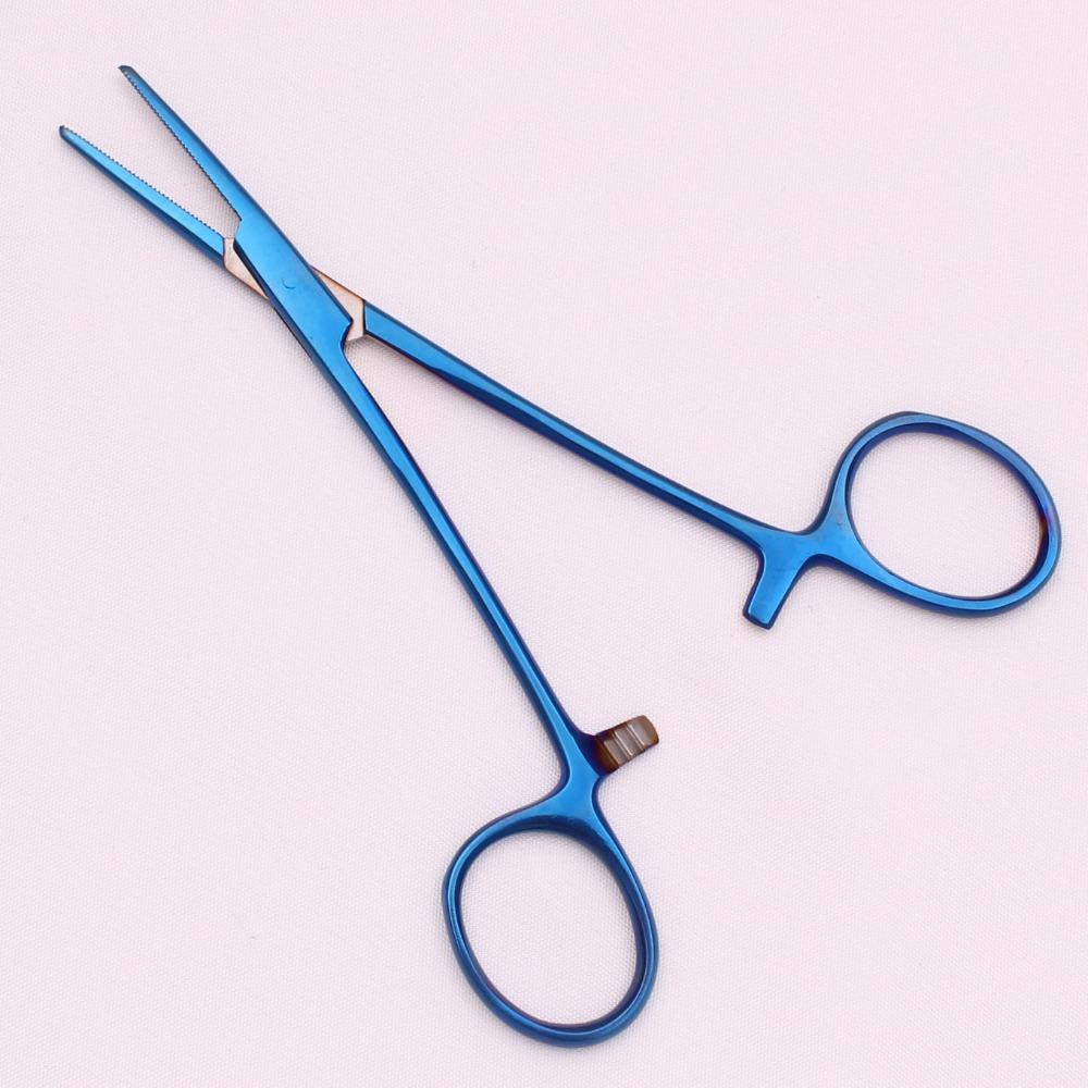 New Stainless Steel Hemostatic Forceps Straight Head Grooming Pet Ear Clamp Wound Cleaning Plucking Hair Pliers Veterinary Tools