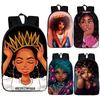Afro-Afrikanische Schönheit Schwarze Prinzessin Wasserdichter Schulrucksack Mit Verstellbaren Schultergurten