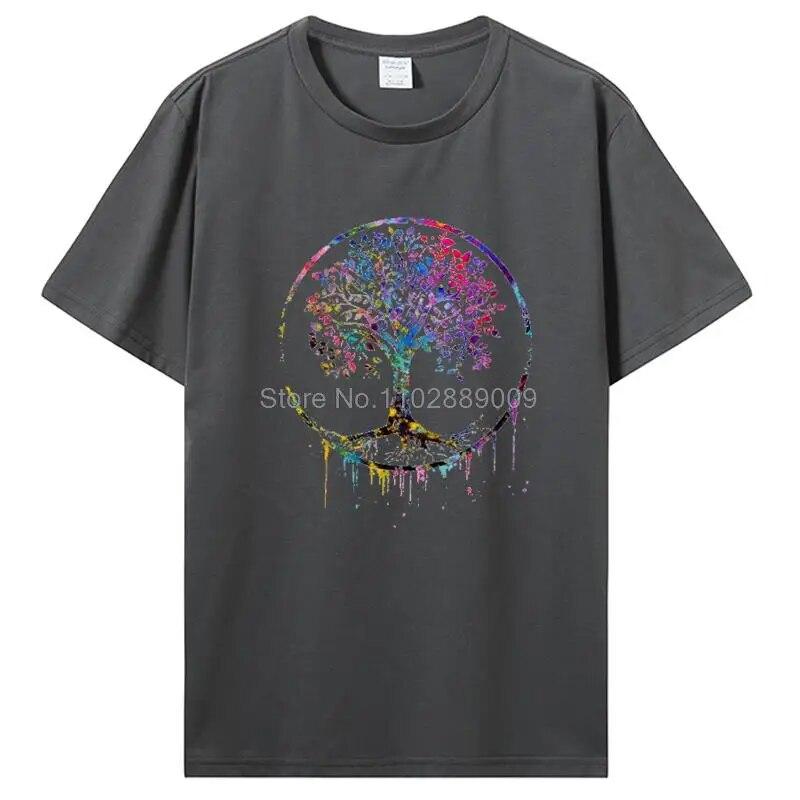 Rainbow Beautiful Mandala Tričko s grafickým potiskem Dámské Unisex Bavlněné tričko Cool Ležérní Tričko s krátkým rukávem Trička Topy Streetwear