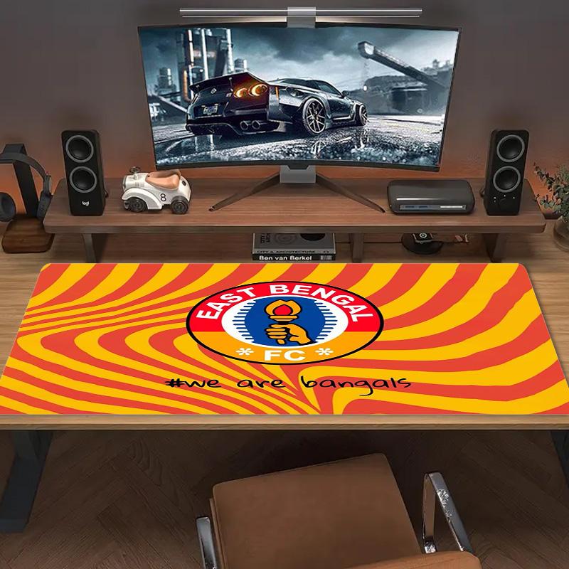 East Bengal FC Color Mouse Pad Large Gaming Table Cushion Non-slip Laptop Tablet Big Mousepad XXL Mat Mini PC Playmat With Lock Edge