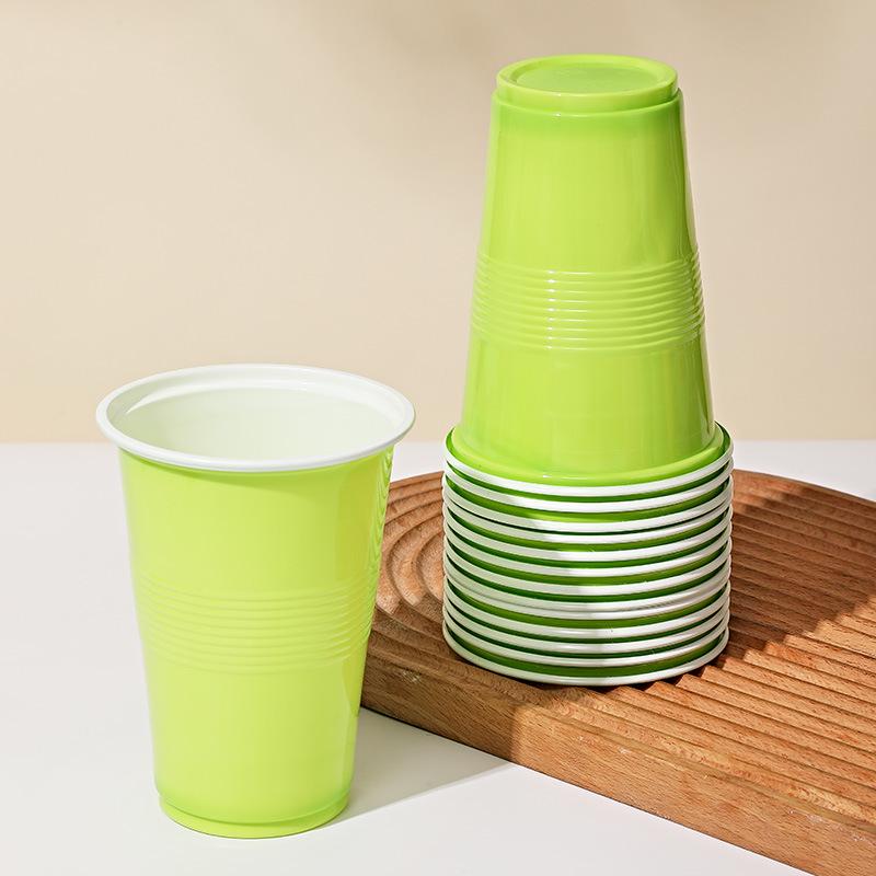 American Party Cups: Two-Color 16oz Disposable Table Tennis Cups