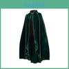 Mantello Peluche Medievale con Bordi Dorati per Cosplay e Role Playing Anime