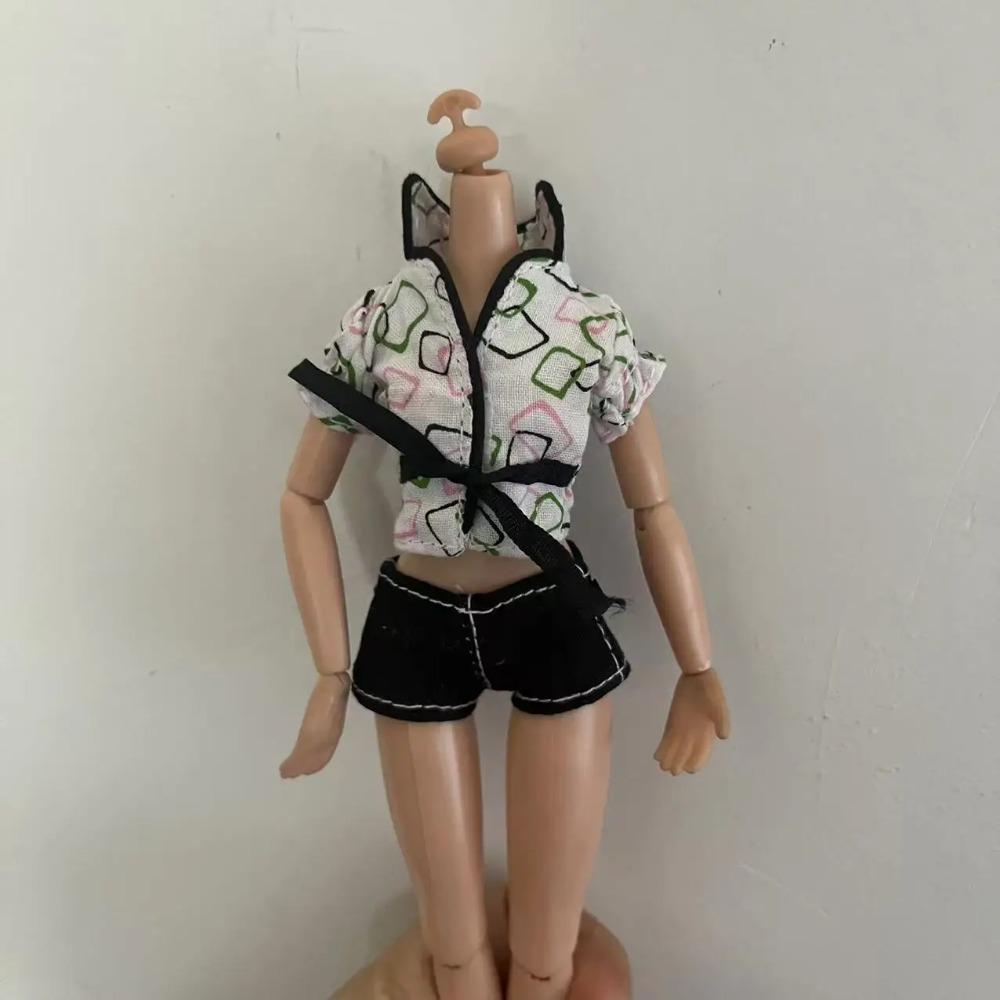 Der Pelzmantel Oberteil Kleid Hose für 30cm Foll Licca Puppe Highschool Puppe Neu eingetroffen Geschenk für Mädchen