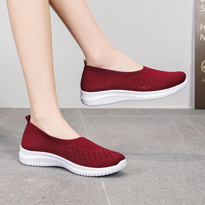 Soft Sole Comfortable Elderly Casual Sneakers  Plus Size Women's Shoes