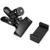 black guitar phone holder, which makes it convenient for us to watch teaching videos or sheet music, guitar accessories, and head music while playing
