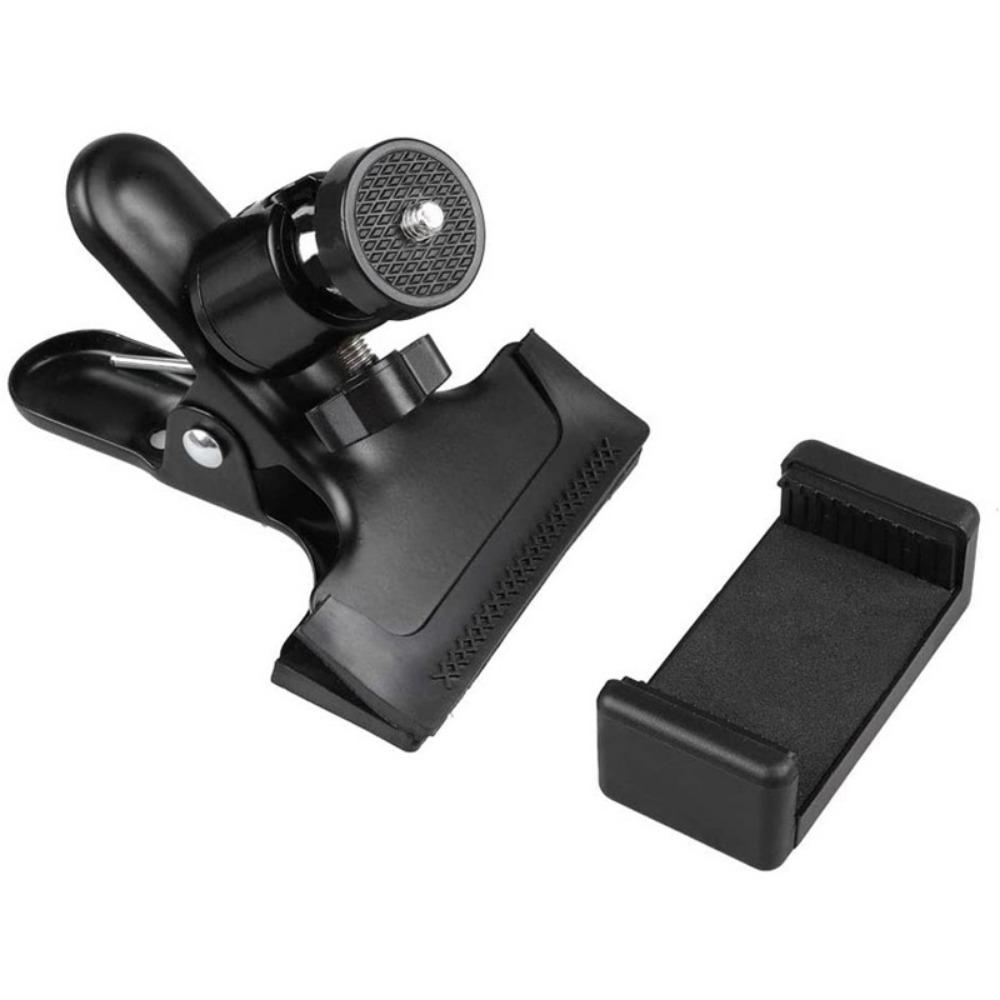 black guitar phone holder, which makes it convenient for us to watch teaching videos or sheet music, guitar accessories, and head music while playing
