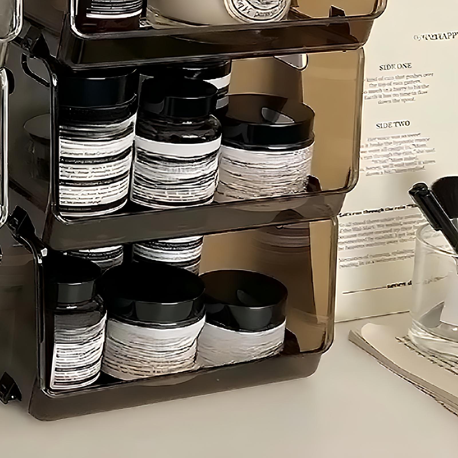 

2 шт. настольный прозрачный органайзер, органайзер для кружек и чашек чая, органайзер для кофе и закусок и полка для средств по уходу за кожей Pack of 2