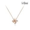 [LeShop] 14K Weave Necklace (Gold Plated)_LJ5164BRN