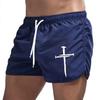 Summer Fitness Pants for Men Comfortable Breathable Solid Color Running Casual Sports Training Shorts