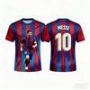 Summer Short Sleeve Portrait Football T-shirt Men Sports Casual Outdoor Daily T-shirt Fashionable Comfortable Loose Soft Breathable T-shirt