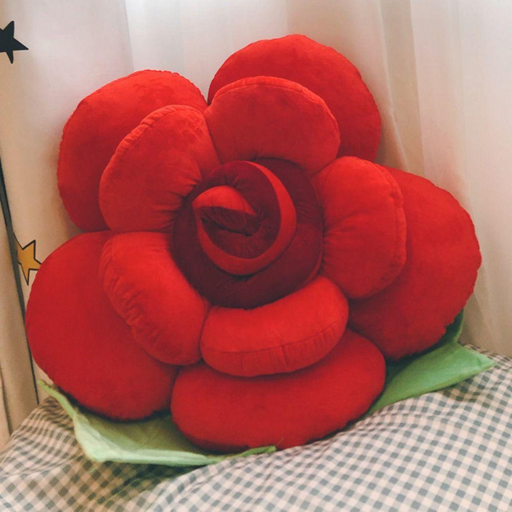 3D Throw Pillows INS Style Cushion Exquisite Rose Pillows  Home Decor