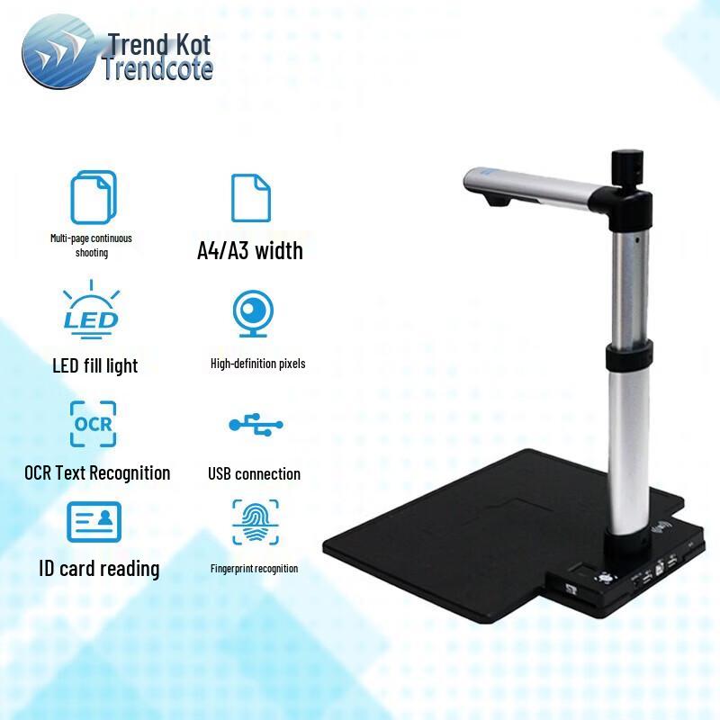Trendskirt TR-520-B-G Dual Camera Document Scanner CN Plug (adapter Included)