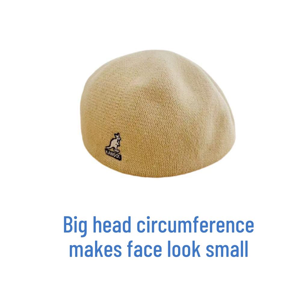 Koreanischer Känguru-Stickerei Woll-Barett - Trendig, Stilvoll, Vielseitig, Niedrige Schiebermütze