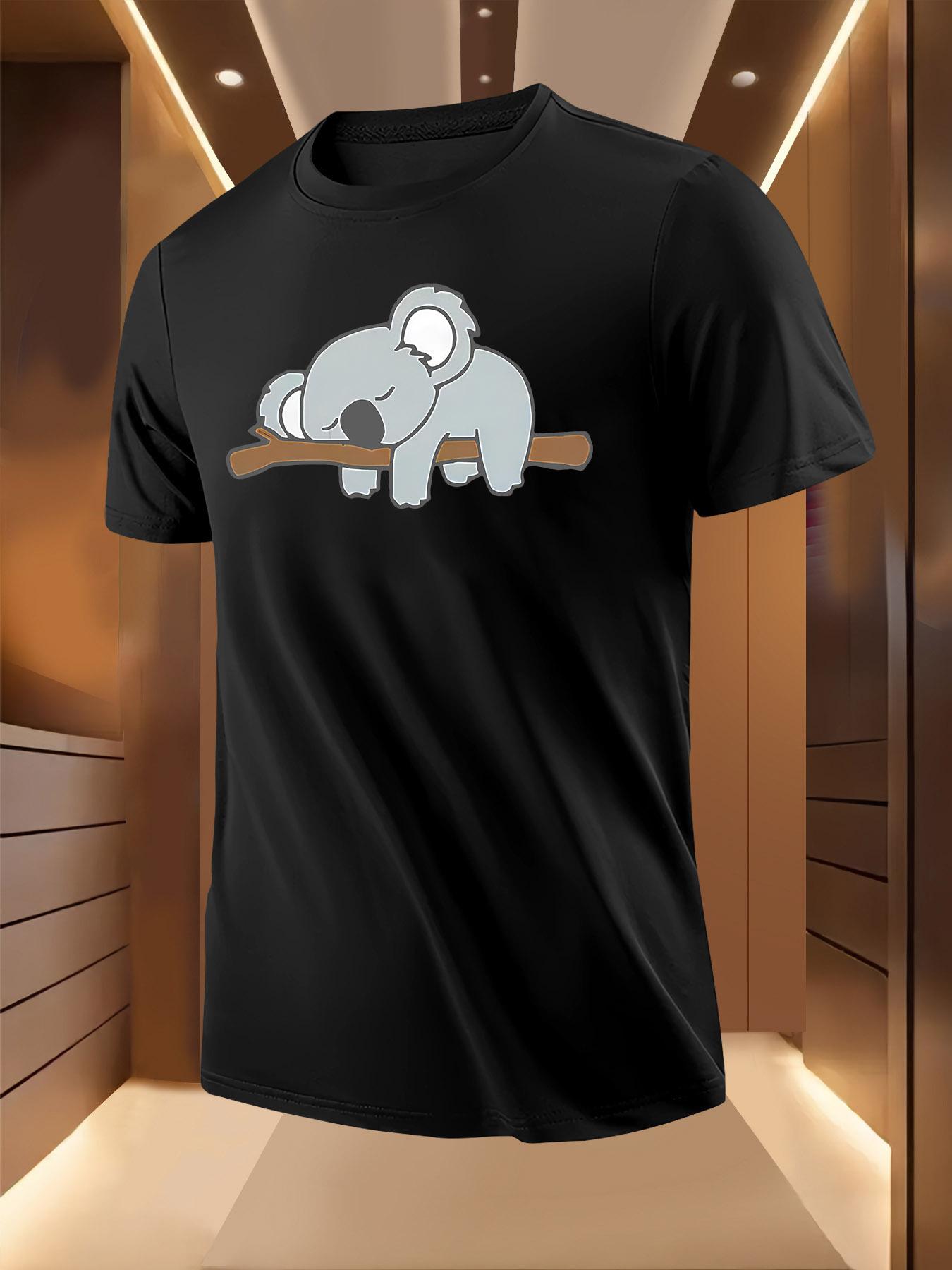 Koala on Branch Print Tshirt - Breathable Lightweight Pol... XXXXL
