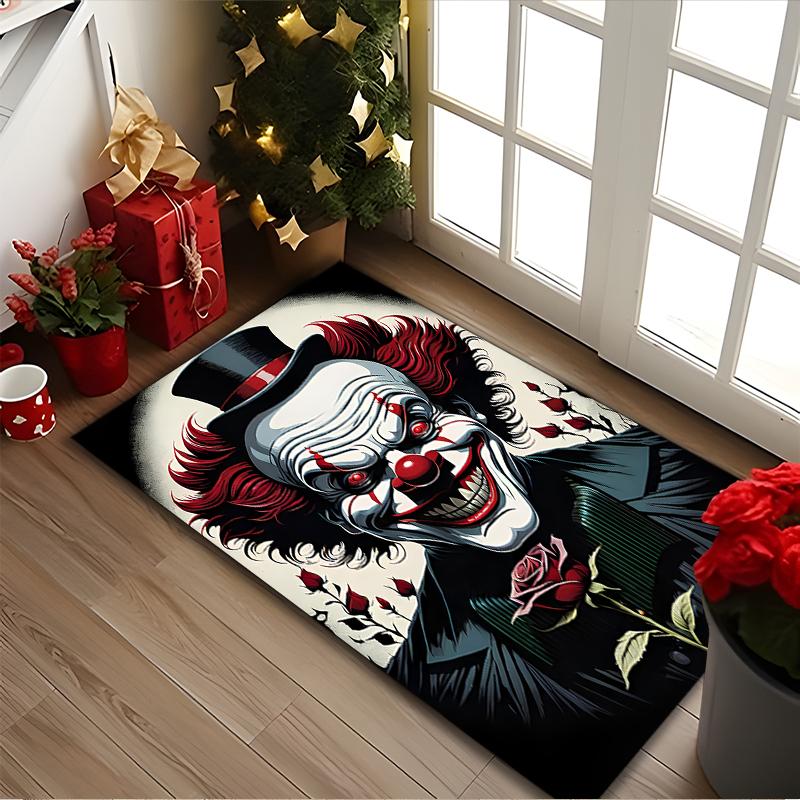 1pc Office Carpet, JOKER Chair Rug, Living Room Printed Area Rug, Home Chair Floor Mat