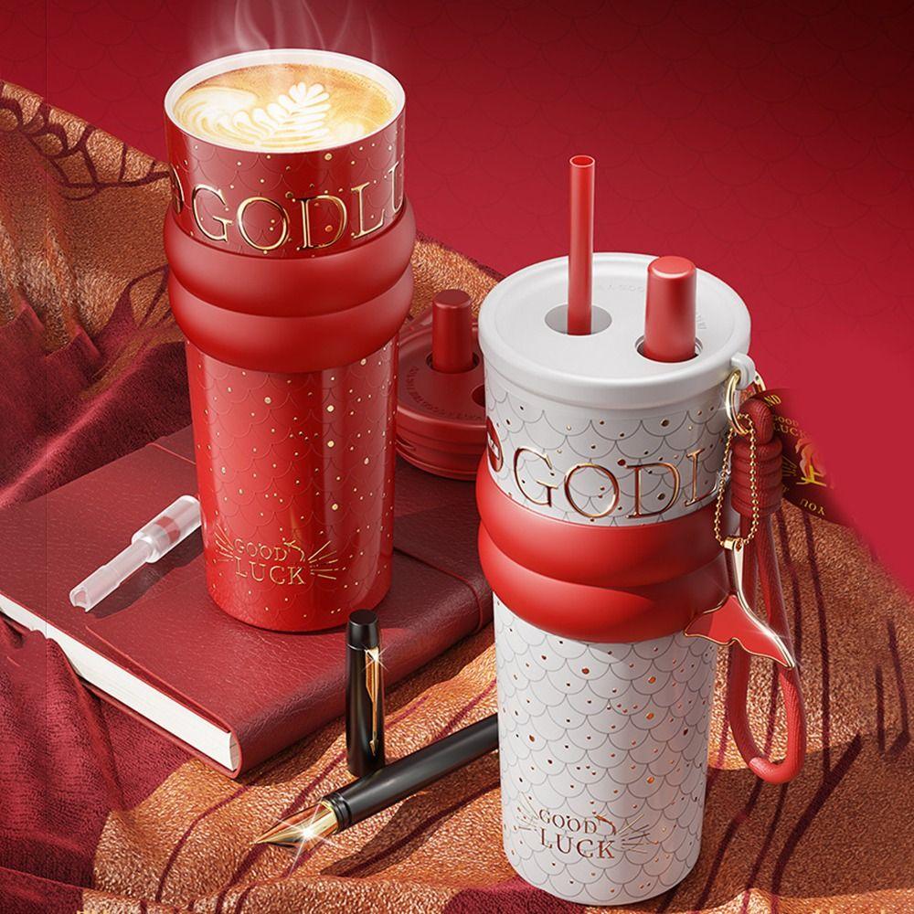 Insulation Or Cooling Ceramic Coated Coffee Cup 710ML Insulated Cup Portable Vacuum Cup