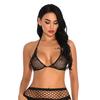 (Great home)Sexy Women Fishnet Lingerie Shiny Diamond Bandage Bra Underwear Sleepwear