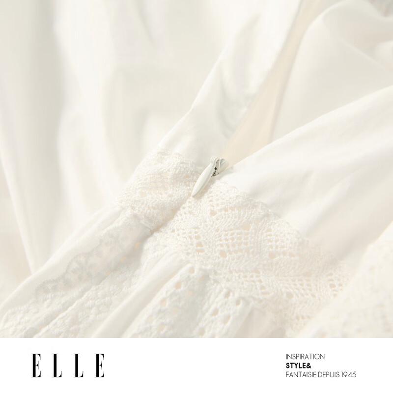 ELLE Women's Spliced A-Line Skirt
