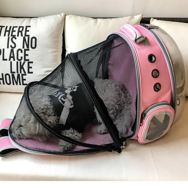 Space Capsule Backpack Pet Bag Breathable Transparent Dog and Cat Pet Backpack Portable Cat Bag