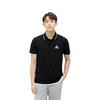 Adidas Polo Shirts Men's Black Polo Collar Moderate Straight Fit GK9027