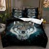 3D Animal Bedding Set for Boys Teens Room Soft Down Duvet Cover AU140 * 210 Full Size Bed Cover Single/Double Wolf Print Quilt Cover