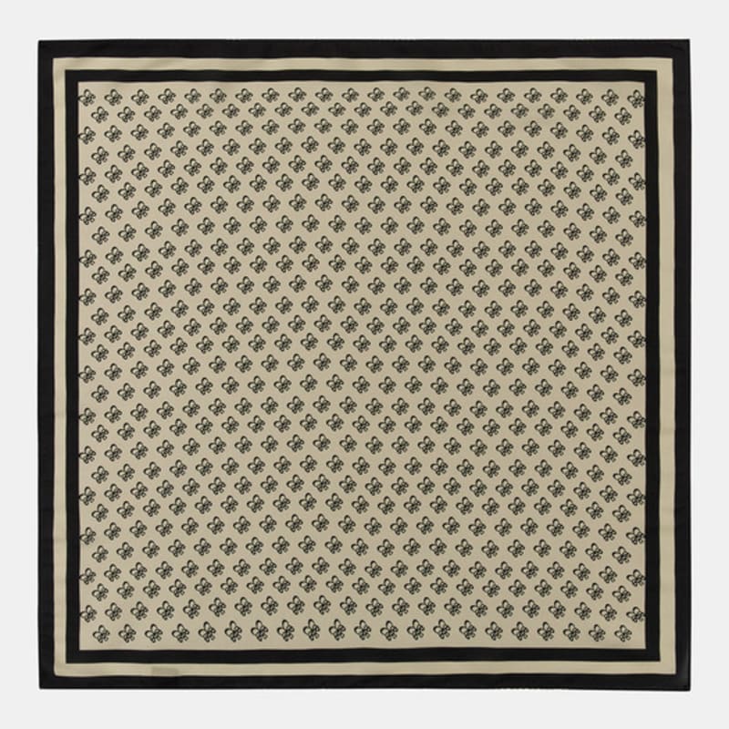 RECLOW R-MONOGRAM SCARF BEIGE Scarf