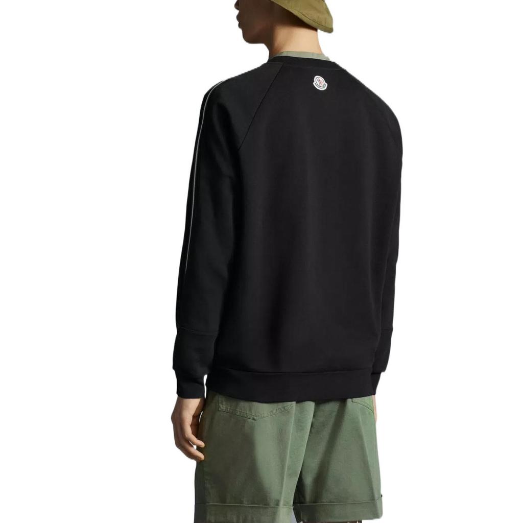 Moncler Sweatshirts Men's Black Crew Neck Moderate H10918G00050809LA999