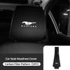 PPWE7 1/2PCS Leather Car Seat Headrest Protective Cover Auto Interior Accessories For Ford Escort KA Flex Everest KA Expedition Falcon