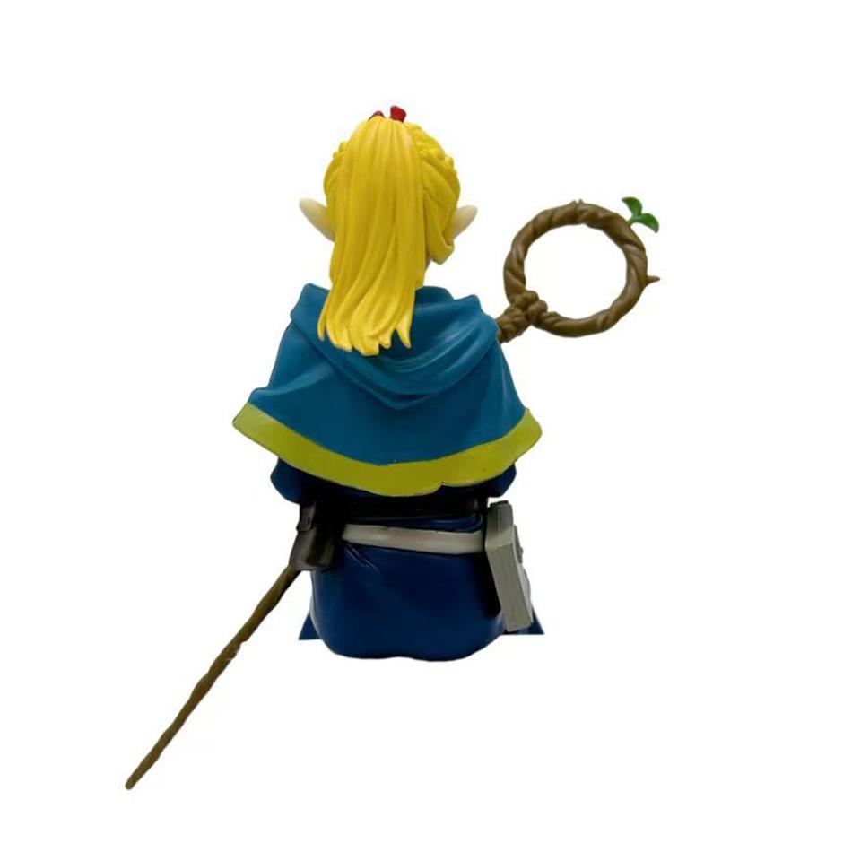 New Delicious In The Dungeon Marcil Donato Anime Girl Statue Dungeon Food Leo Stouten Action Figure Model Sitting Doll Toy Gift