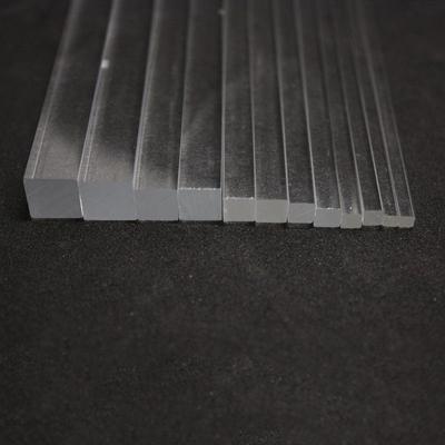 1-10 pezzi acrilico quadrato trasparente asta di vetro organico multi formato lunghezza 100-500mm materiale modello architettonico artigianale fai da te