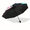 1pc Space Cats Automatic Open/close Umbrella, 8-Rib sturdy structure, Portable Travel Umbrella, Parties, Everyday Use, Outdoor Accessory, Ar