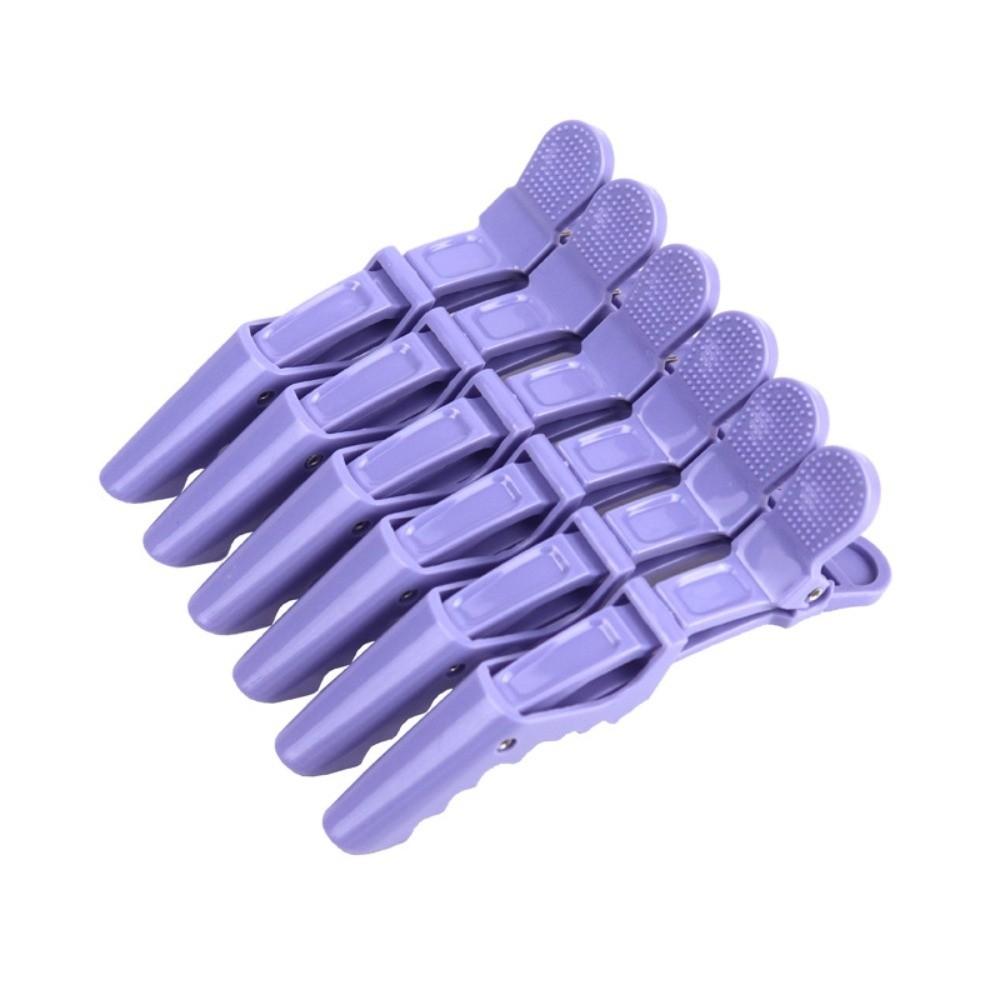 6Pcs Black Crocodile Hairpins Professional Hairdressing Hair Grip Hair Barber Accessories