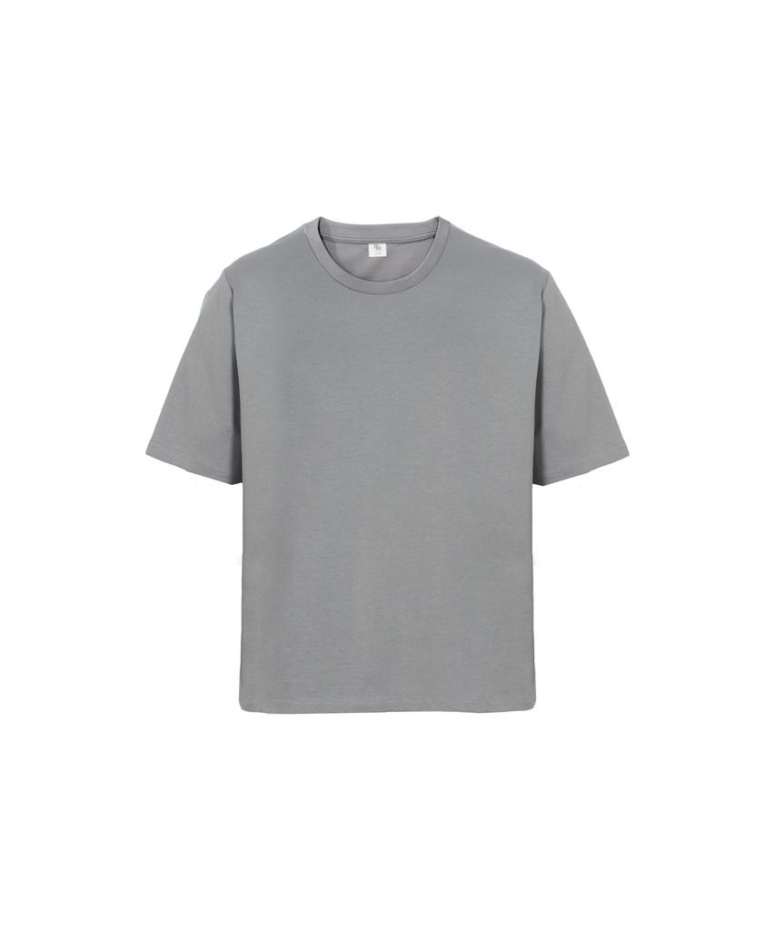 Laipeupeulipis Men'S Oversized Uv Plain Short Sleeve T-Shirt Gray