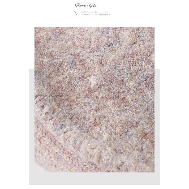 Women S Korean Style Solid Wool Winter Fisherman Hat