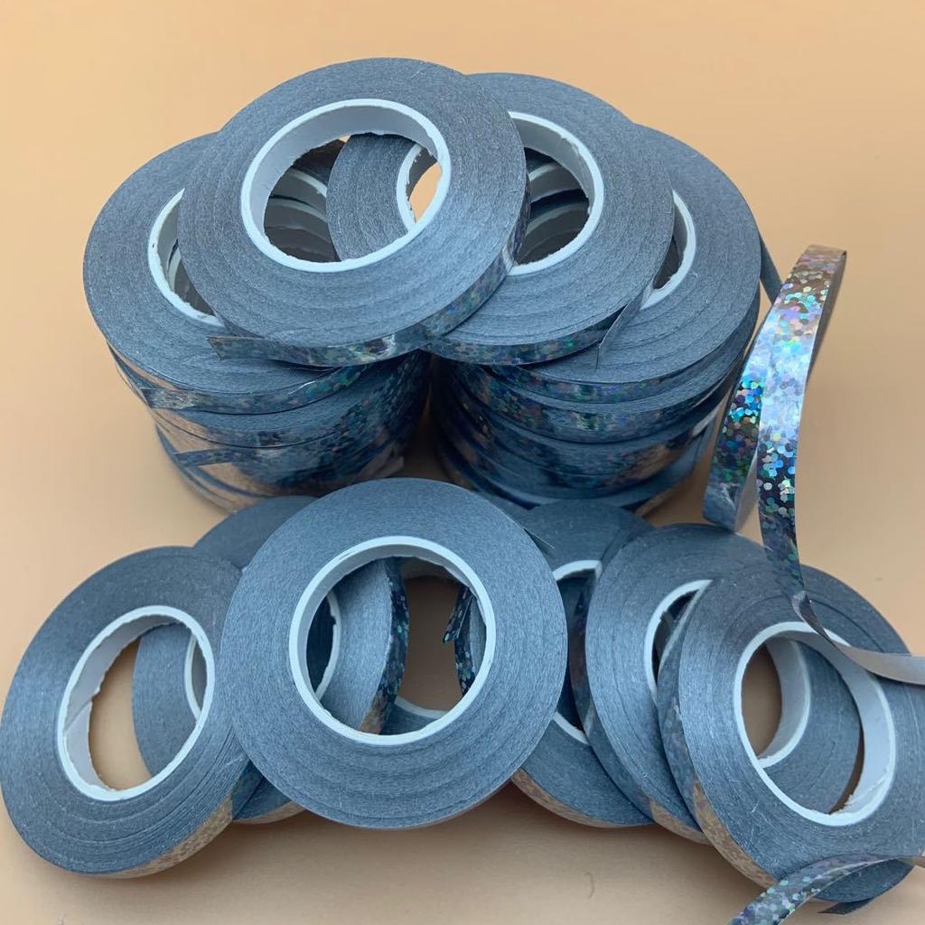 Flat Ribbon 5M Laser Aluminum Film Fit Ribbon Balloon Supplies Banner Festival Celebration Rope