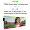 AI women Mouse Pad RGB Gaming Mousepad Big LED Pad PC Desk Mat Luminous Mouse Pad Large Keyboard Mats Table Rug With Backlit