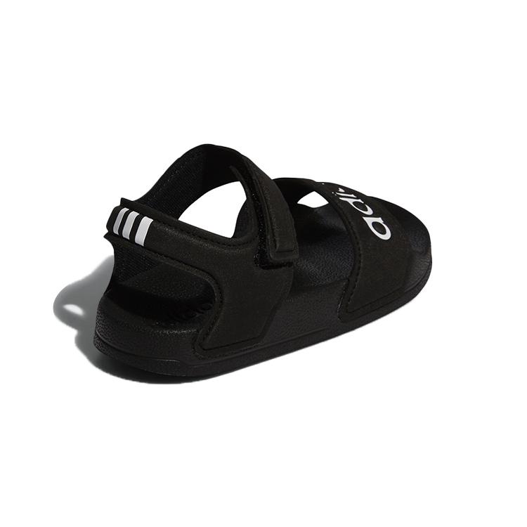 Adidas Adilette Sandal K Synthetic Leather Slip Resistant Abrasion Resistant Sandal Black Kids' G26879