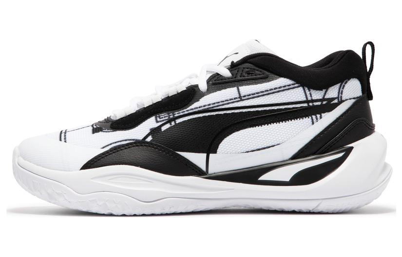 Puma Playmaker Pro Courtside - White Black 45
