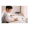 Seiko Clock Alarm Clock Table Clock Educational Hundred Square Calculation Hideo Kageyama Model Study Time White 60 x 160 x 88mm BC418W