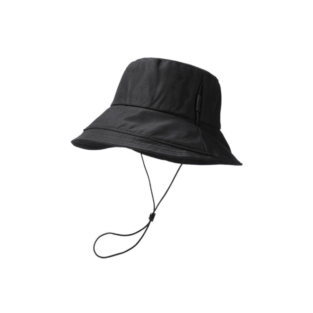 Wide-Brim Quick Drying Fisherman Hat Windproof Rope Foldable Sun Hat Sunshade Bucket Hat  Travel