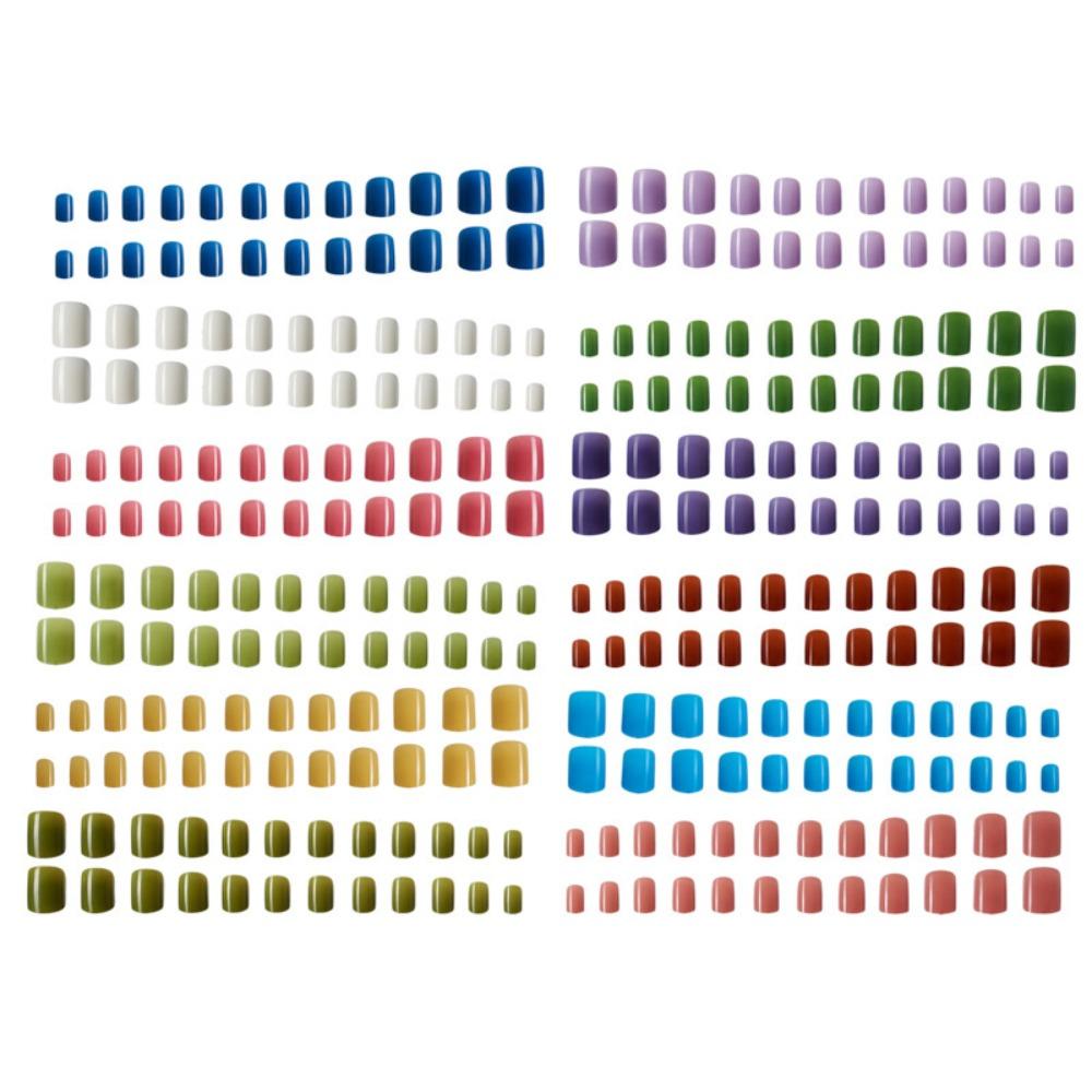 288pcs French Fake Nails Short Nail Tips Detachable False Nails for DIY
